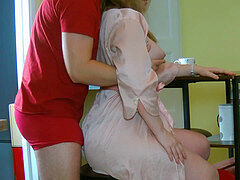 デカ尻, フェラチオ, イく瞬間, 淫乱熟女, 義母, フェラする