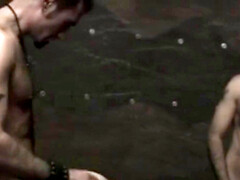 In den arsch, Blasen, Spermaladung, Fingern, Schwul, Behaart, Küssen, Leder