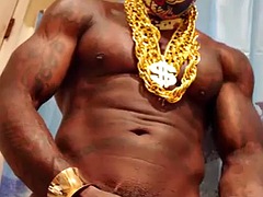 Verga grande, Negro, Corridas, Ébano, Gay, Sexo duro, Estrella porno, Tatuaje