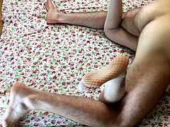 Анальный секс, Большой член, Чулки, Молоденькие