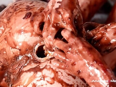 Grosser arsch, Grosse titten, Blondine, Braunhaarige, Fetisch, Lesbisch, Flotter dreier, Spielzeuge