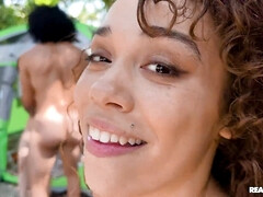 Zwart, Bruinharig, Lul, Kwartet, Zoenen, Buiten, Klein, Tieten likken