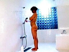 アジア人, デカパイ, フェラチオ, カワイイ, チン, 日本人, オーガズム, シャワー