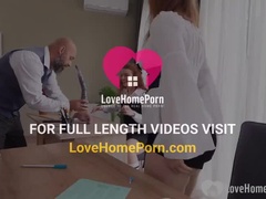 Teacher fucks two students hard in homemade amateur video with Nicole Murkovski and Redneck John