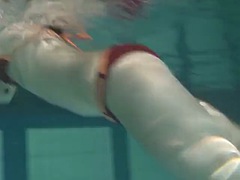 Super hot step sister Anna Siskina with big tits in the pool
