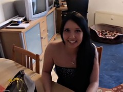 Leie, Braunhaarige, Deutsch, Pov, Ablutschen, Titten