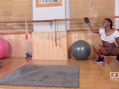 Culo, Gimnasio, Inserción, Coño, Zapatos, Solo, Chupando, Tetas