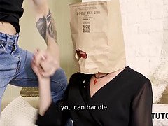 Naive tutor tied up and drilled properly by excited student