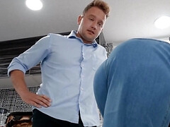 Girl with a sexy body gets fucked by her latest client