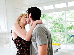 デカチン, ブロンド, Hd, 淫乱熟女, 母, ポルノスター, 義母, フェラする