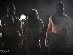 Verga grande, Tetas grandes, Mamada, Amarrada, Morena, Tetona, Coño, Voyeur