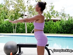 Sucer une bite, Brunette brune, Noir ébène, Hard, Interracial, De plein air, Réalité, Adolescente