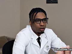 Verga grande, Tetas grandes, Negro, Ébano, Interracial, Montar, Trio, Tetas