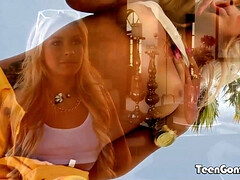 Grosse titten, Blasen, Spermaladung, Kehlenfick, Hardcore, Natürlichen titten, Im freien, Titten