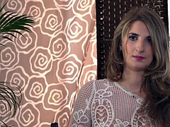 Femdom blonde sucking dicks in public