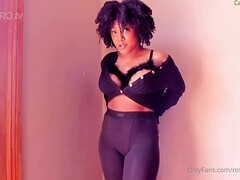 Horny ebony whore mind-boggling sex movie