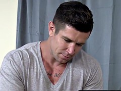 Verga grande, Gay, Masturbación, Aceite, Sorpresa
