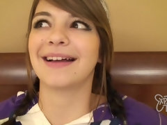 Leie, Grosser schwanz, Grosse titten, Braunhaarige, Spermaladung, Süss, Pov, Jungendliche (18+)