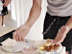 In den arsch, Tussi, Grosse titten, Spermaladung, Fetisch, Französisch, Lecken, Rotschopf