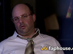 Gros seins, Sucer une bite, Rondelette, Faciale, Hard, Latex, Plan cul à trois