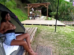 Grote kont, Grote lul, Grote mammen, Zwart, Bruinharig, Gigantische lul, Keuken, Bekijker