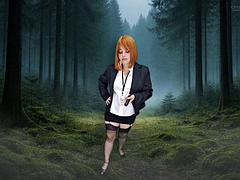 Grosse titten, Hd, Lingerie, Milf, Im freien, Rotschopf, Solo