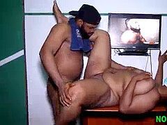 アフリカ人, ぽっちゃり, 黒人, 黒人, 淫乱熟女, オマンコ