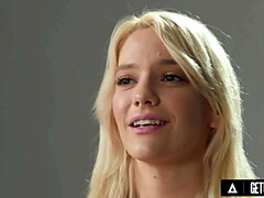 Grote mammen, Blond, Vrouw, Vingeren, Tepels, Orgasme, Kut duiken, Alleen