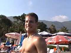 Amateur, Playa, Pareja, Divertido, Al aire libre