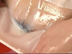 アジア人, 毛深い, Hd, オナニー, オマンコ, 一人, ユニフォーム, 濡れ