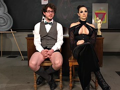 Bondage discipline sadomasochisme, Dominante vrouw, Fetisj, Voorbinddildo, Student, Tatoeage, Lerarin, Speelgoed