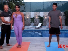 デカ尻, デカパイ, フェラチオ, 茶髪の, ハードコア, Hd, メキシコ人, スペイン人