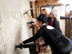 のぞき穴, グループ, 下着, 熟年, ナイロン