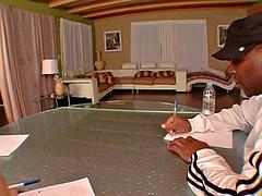 黒人, フェラチオ, 黒人, なめる