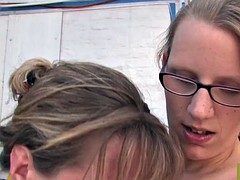 Leie, Blondine, Deutsch, Hardcore, Lesbisch, Milf