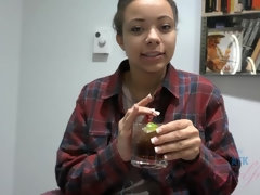 Zwart, Jurk, Zwart, Slipje, Kut duiken, Douche, Roken, Tieten likken