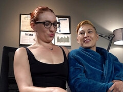 Lesbian MILF Fox Acecaria is fingered and rubbed by Davey Faye