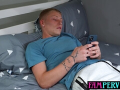 Massive breast mommy stepmom copulate young girl stepson