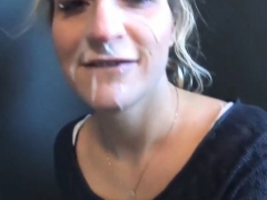 素人, ブロンド, フェラチオ, 顔射, 手コキする, ハメ撮り, 現実, ティーン