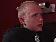 playful johnny schneller strips down and works nervous rob