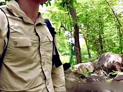 素人, アジア人, デカチン, カップル, ハードコア, なめる, 筋肉, アウトドア