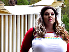 デカパイ, フェラチオ, 茶髪の, バック, 顔射, 手コキする, インド人, 自然山雀