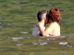 Amateur couple playing at beach - Madeira Island - Seixal