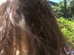 Amateur, Morena, Gafas, Al aire libre, Pov, Coño, Fumando, Chorro