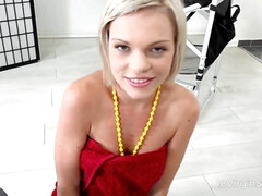 Blonde, Sucer une bite, Brunette brune, En gros plan de très près, Faciale, Chatte, Adolescente, Nénés