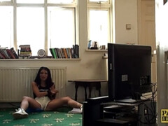 黒人, フェラチオ, チン, バック, パンティ, ラフ, スパンキング, タトゥー