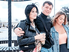 デカ尻, デカチン, デカパイ, フェラチオ, バック, 女 人男 人