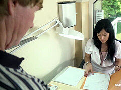 フェラチオ, イく瞬間, 医者, 手コキする, オマンコ, 剃毛