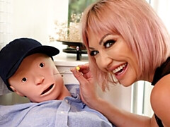 Большая жопа, Большой член, Минет, Собачьи, Натуральные сиськи, Короткая стрижка, Сиськи