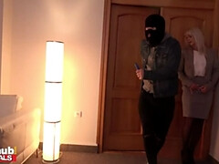 ブロンド, チン, バック, 下着, 熟年, 母, オーガズム, 馬乗り